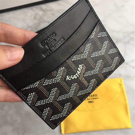 goyard card holder.